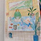Mon projet du cours : Carnet de croquis pour explorer votre style de dessin. Traditional illustration, Sketching, Creativit, Drawing, Watercolor Painting, Sketchbook, and Gouache Painting project by Martine Latare - 10.27.2023