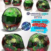 Día 28 Inktober #agv #agvhelmets #ls2helmets #ls2 #shoei #bell #bonustrack #scorpion #arail #ruroc #rurocmoto #helmets #airohhelmet #suomi #roof #inktober #notodoanimacion #3D #characterdesing #inktober2023 #inktober #diseñospersonalizados #moto #motorcy. Un progetto di Design e 3D di Natalia DN - 28.10.2023
