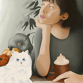 Mon projet du cours : Portraits fantaisistes sur Procreate. Un progetto di Illustrazione tradizionale, Illustrazione digitale e Pittura digitale di jobabbb - 28.10.2023