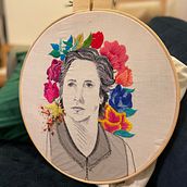: Creación de retratos bordados. Embroider, and Textile Design project by Ya Tb - 10.20.2023