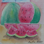 Mi proyecto del curso: Técnicas aplicadas de ilustración en acuarela. Traditional illustration, Fine Arts, Painting, and Watercolor Painting project by Axel Ulises Vite Navarrete - 10.29.2023