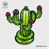 Día 28: Cactus #31Days31Drawings2023. Un proyecto de Ilustración tradicional de Miriam Yamamoto - 28.10.2023