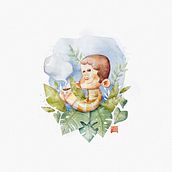 Morning Coffee. Digital Illustration project by João Baltieri - 10.23.2023