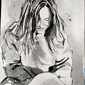 Il mio progetto del corso: Pittura artistica con china. Traditional illustration, Fine Arts, Painting, Pencil Drawing, Portrait Drawing, Artistic Drawing & Ink Illustration project by emiila99 - 10.30.2023