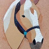 Mon projet du cours : Initiation aux bases de la marqueterie de cuir. Un projet de Design , Création d'accessoires, Artisanat, Décoration , et DIY de Pauline NIVOIX - 30.10.2023
