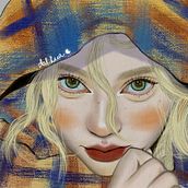 Female portrait . Projekt z dziedziny Ilustracja c, frowa, Portret, R, sunek realist, czn, R, sunek c i frow użytkownika Lua Dal - 27.10.2023