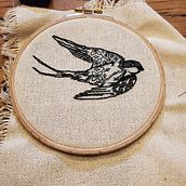 Mon projet du cours : Introduction à la broderie en blackwork. Un progetto di Ricamo e Textile Design di Justine Rogers - 30.10.2023