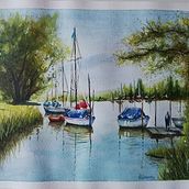 Il mio progetto del corso: Pittura di paesaggi marini ad acquerello. Un progetto di Pittura, Pittura ad acquerello e Illustrazione naturalistica di Francesca Cosenza - 31.10.2023