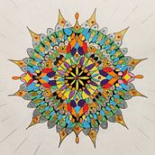 Mon projet du cours : L'art de dessiner des mandalas : créez des motifs géométriques. Projekt z dziedziny  R, sunek,  R i sunek atramentem użytkownika francsoi - 31.10.2023