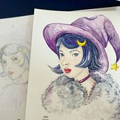 My project for course: Portrait Sketchbooking: Explore the Human Face. Sketching, Drawing, Portrait Drawing, Artistic Drawing, and Sketchbook project by wchiah - 10.30.2023