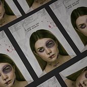 Social poster on the topic of domestic violence. Design, Poster Design, and Graphic Design project by Anastasiia Karmazina - 11.03.2022