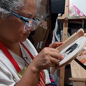 Mi proyecto del curso: Needle painting para principiantes. Un proyecto de Bordado, Ilustración naturalista				 y Diseño textil de Cecilia Astudillo - 01.11.2023