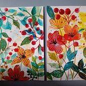 Mi proyecto del curso: Acuarela floral: conecta con la naturaleza. Traditional illustration, Painting, Watercolor Painting, and Botanical Illustration project by Leidy Maritza - 11.02.2023