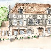 Le Pavillon des Luxembourg. Een project van Sketchbook y  Architecturale illustratie van Cathy Dorey - 10.12.2022