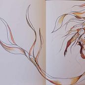My project for course: Fantasy Sketchbook: Draw Characters from Imagination. Un projet de Illustration traditionnelle, Créativité, Dessin , et Carnet de croquis de Jasmyn Stokes - 01.11.2023