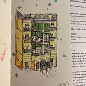 Mi proyecto del curso: Dibujo arquitectónico expresivo con marcadores de colores. Sketching, Drawing, Architectural Illustration, Sketchbook & Ink Illustration project by Marc Amat - 11.02.2023