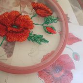 Mi proyecto del curso: Bordado freestyle sobre tul para principiantes. Accessor, Design, Embroider, Botanical Illustration, and Textile Design project by Caro Lita - 11.02.2023