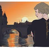 J'aime Paris. Een project van Traditionele illustratie, Vectorillustratie,  Tekening, Digitale illustratie y Digitale tekening van Claire Wastiaux - 20.09.2020
