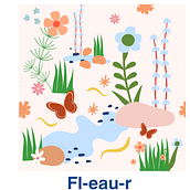 Fl-eau-r  Ein Projekt aus dem Bereich Grafikdesign, Produktdesign, Musterdesign und Digitale Illustration von Isla McMillan - 03.11.2023