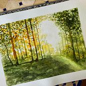 Mi proyecto del curso: Paisajes de ensueño con acuarela: plasma la luz. Painting, and Watercolor Painting project by Javier Díaz González - 11.04.2023
