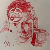 Chester - ballpoint pen tattoo. Tattoo Design project by Martin B - 10.24.2023