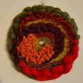 My project for course: Circular Weaving for Colorful Wall Decor. Arts, Crafts, Interior Design, Pattern Design, Fiber Arts, Weaving, and Textile Design project by rgordon - 11.04.2023