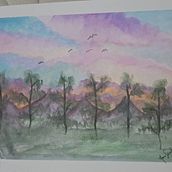 Mi proyecto del curso: Acuarela de viajes. Fine Arts, Sketching, Pencil Drawing, Drawing, Watercolor Painting, and Sketchbook project by Karito Sandoval - 11.05.2023