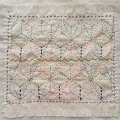 My project for course: Introduction to Japanese Sashiko Stitching. Embroider, Fiber Arts, DIY, Upc, cling, and Textile Design project by Lean Chew - 11.05.2023