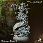 Coilsong Siren- Miniature for Achvillain Games. Un proyecto de 3D y Escultura de Leticia Souza Tomazini - 27.08.2023