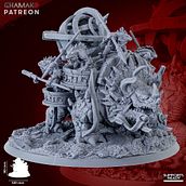 Stagear Of The Gods - For Ghamak miniature. Un proyecto de 3D y Escultura de Leticia Souza Tomazini - 05.08.2023