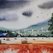 Il mio progetto del corso: Paesaggi ad acquerello: strumenti e tecniche sperimentali. Fine Arts, Painting, and Watercolor Painting project by Enrico Bertuzzi - 11.05.2023