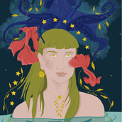 Los Pensamientos de Anera. Digital Illustration project by Eugenia Martínez - 06.06.2023