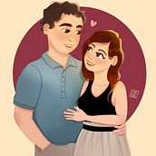 Il mio progetto del corso: Ritratto di personaggi in stile cartoon con Procreate. Un proyecto de Diseño de personajes, Ilustración digital, Dibujo digital y Pintura digital de Emanuela - 06.11.2023