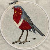 Mi proyecto final del curso: Pintar con hilo: técnicas de ilustración textil. Traditional illustration, Embroider, and Textile Design project by Petya Maneva - 11.06.2023
