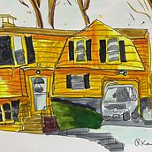 My project for course: Expressive Architectural Sketching with Colored Markers Ein Projekt aus dem Bereich Skizzenentwurf, Zeichnung, Architektonische Illustration, Sketchbook und Illustration mit Tinte von Rose Konecky - 06.11.2023