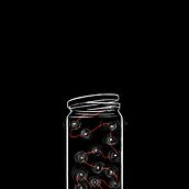 Ilustración para el poema "Conserves" del poemario "Punts de fuga" de Montse Gort. Digital Illustration project by Fire - 11.07.2023
