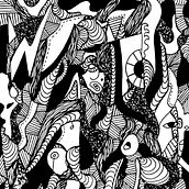 Abstract Wave of Thoughts (AWOT Pen and Ink Art Series). Drawing, Artistic Drawing, Art Direction, Arts, Crafts, and Fine Arts project by Kenal Louis - 12.28.2015