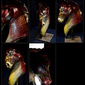 Horse Bust - Digital / 3D Printing. 3D, Digital Illustration, and 3D Modeling project by Frederyco Martins - 11.07.2023