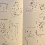 Mijn project van de cursus: Karaktercreatie vanuit observatietekeningen. Traditional illustration, Character Design, Drawing, and Sketchbook project by guusheij - 11.08.2023