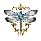 My project for course: Artistic Tattoo Design with Golden Effects in Procreate. Traditional illustration, Digital Illustration, and Tattoo Design project by kavinnils - 11.08.2023