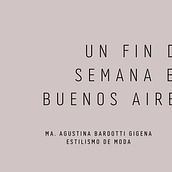 Proyecto de estilismo de moda. Una semana en Buenos aires. Design, and Fashion Design project by Agus Bardotti - 11.09.2023