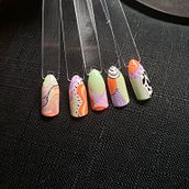 My project for course: Introduction to Nail Art. Design, Traditional illustration, Painting, Pattern Design, and Decorative Painting project by restrepomariajose785 - 11.09.2023