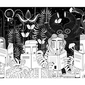 Cover per Nove Righe  . % Anna Zaccaria tarafından hazırlanan Geleneksel illüstras, Ve on projesi - 01.30.2023