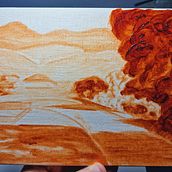 Mein Abschlussprojekt für den Kurs: Landschaftsmalerei in Öl: die Kraft des Lichts. Un progetto di Illustrazione tradizionale, Belle arti, Disegno a matita, Pittura ad olio e Illustrazione naturalistica di Elena - 10.11.2023