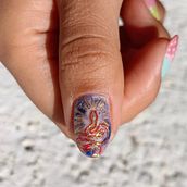 Mi proyecto del curso: Introducción al nail art. Un projet de Design , Illustration traditionnelle, Peinture, Création de motifs , et Peinture décorative de Zai Valentina - 10.11.2023