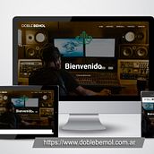 Diseño web - Doble Bemol. Un progetto di Web design, Graphic design e Produzione musicale di Pablo Osio - 10.11.2023