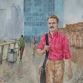 Mój projekt z kursu: Ilustracja akwarelowa: odtwórz swoje najbardziej kultowe sceny z filmów. Traditional illustration, Fine Arts, Painting, and Watercolor Painting project by Mariusz Wiszczuk - 11.10.2023