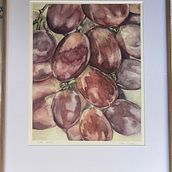 Las uvas. Watercolor Painting project by itxaplatas - 11.02.2023