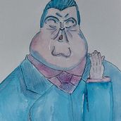 Anibal Troilio - Yo Soy El Tango. Fine Arts, Painting, Watercolor Painting, and Portrait Drawing project by mr_corona_davide - 11.11.2023
