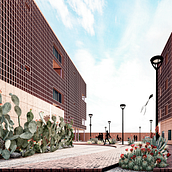 Residencia estudiantil de usos mixtos para la Faculdad de Medicina U. A. de C. en Torreón, Coahuila. Arquitetura projeto de Iris Arciniega - 12.11.2023
